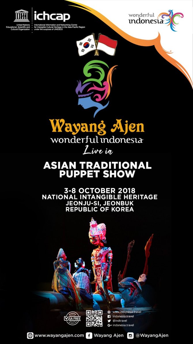 Keren Banget Wayang Ajen Show Di Korea Selatan Merdekacom