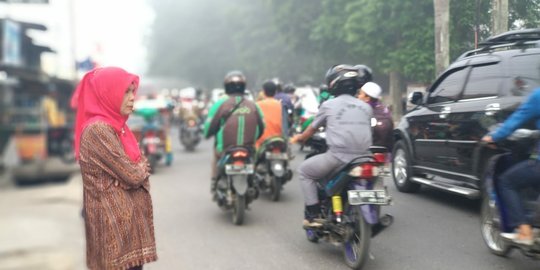 Palembang diselimuti kabut asap, udara mulai tak sehat