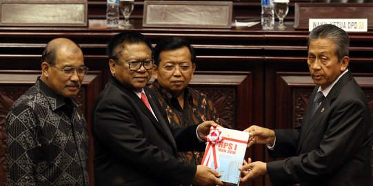 BPK serahkan IHPS I 2018 di rapat paripurna DPD