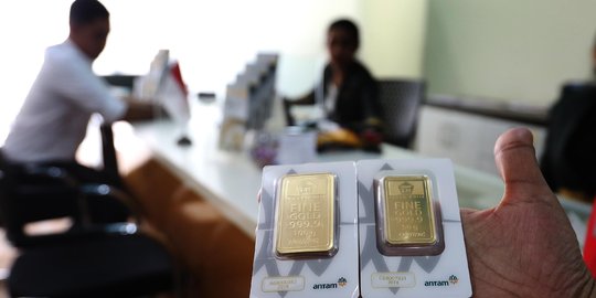 Harga emas Antam naik menjadi Rp 666 ribu per gram