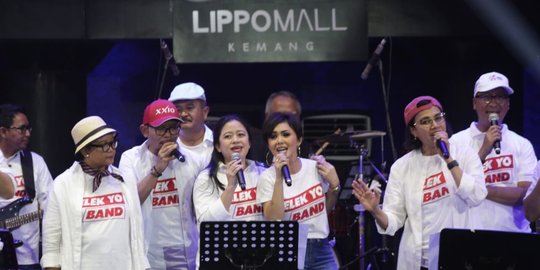 Menko Puan tampil di konser untuk Palu dan Donggala bersama Elek Yo Band