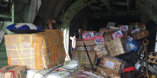 TNI AU: Hingga hari ini 460 ton logistik sudah dikirim untuk korban gempa Sulteng