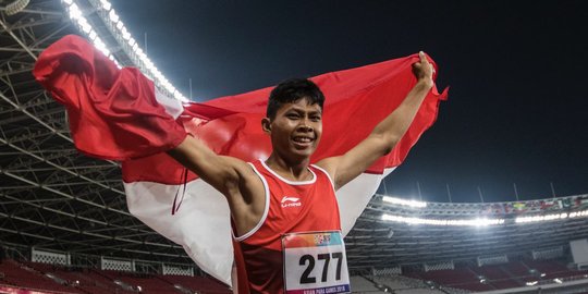 Jadi yang tercepat, Sapto raih emas usai lari 200 meter