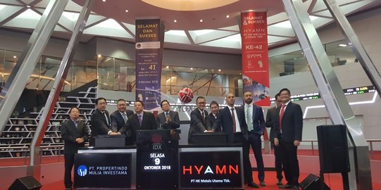 HK Metals dan Propertindo Mulia resmi melantai di bursa saham