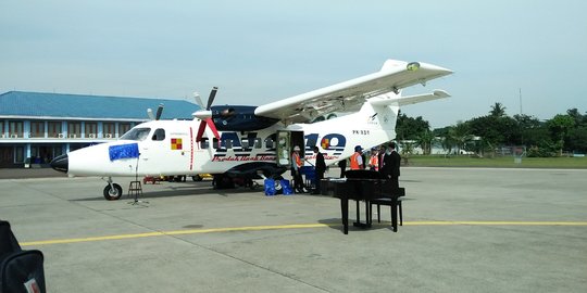 Pesawat buatan anak bangsa CN-235 dan Nurtanio dipamerkan di pertemuan IMF-World Bank