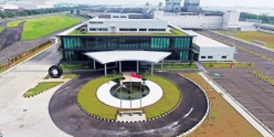 Berteknologi antigempa kantor pusat Bridgestone  Indonesia 