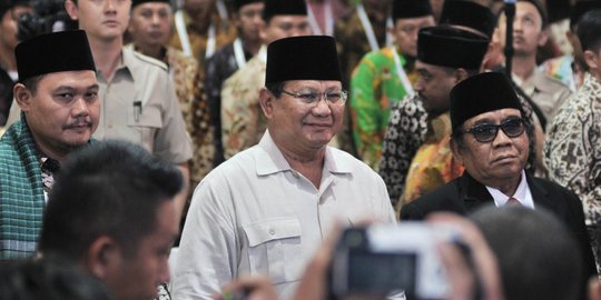 Prabowo sindir ketum parpol kubu Jokowi tak mau bahas UUD '45 pasal 33