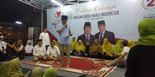 Ikatan guru mengaji di Jakarta deklarasi dukung Prabowo-Sandi