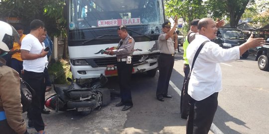 Pulang latihan menari, siswi SMP di Jembrana ditabrak bus AKAP