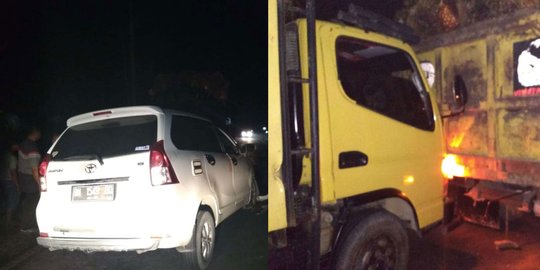Minibus tabrak truk sawit di Riau, guru tewas dan kepala sekolah koma