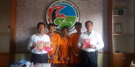 3 Kurir sabu tak berkutik ditangkap polisi di Denpasar