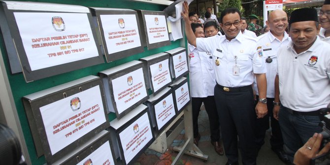 Gubernur DKI Anies Baswedan cek DPT Pemilu 2019