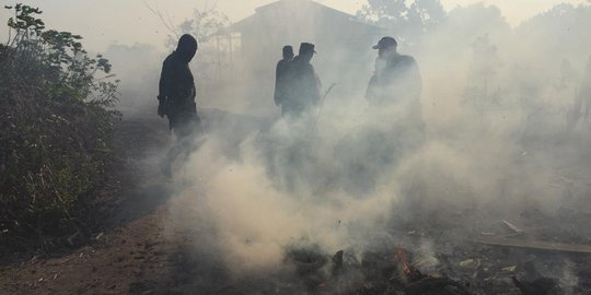 Kebakaran hutan di Gunung Merbabu meluas, banyak pipa air putus