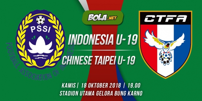 Jadwal Siaran Piala AFC U-19: Timnas Indonesia U-19 Vs Chinese Taipei