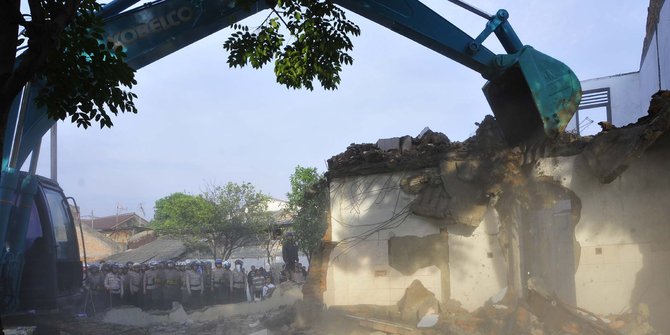 Bangunan PAUD di Tamansari dibongkar saat proses belajar