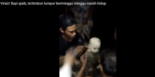 Fakta viral video perempuan & bayi selamat usai tertimbun lumpur di Palu