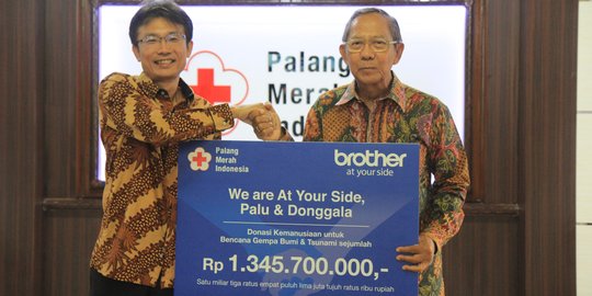 Peduli Palu dan Donggala, Brother Group kucurkan donasi lewat PMI