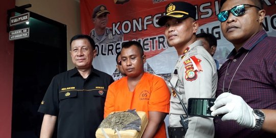 Diupah Rp 1 juta bawa ganja dari Sumut, Kasmin ditangkap di Tangerang