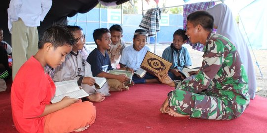 TNI AD tangani trauma korban gempa dan tsunami Palu lewat mengaji