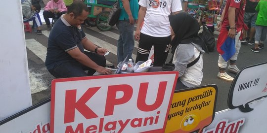 KPU Jakarta buka pos pendaftaran bagi masyarakat belum masuk DPT di CFD