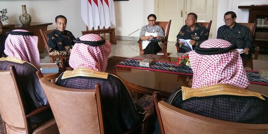 Presiden Jokowi terima kunjungan Menlu Arab Saudi di Istana Bogor