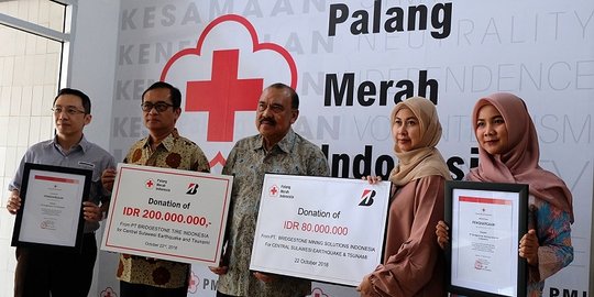 Bridgestone Indonesia donasi ratusan juta untuk pulihkan Palu dan Donggala