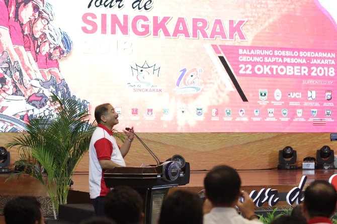 peluncuran tour de singkarak 2018