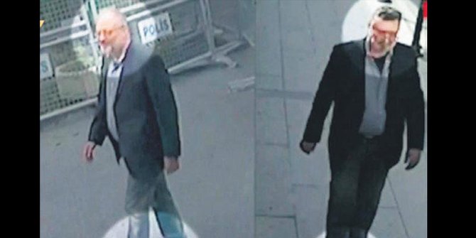 Rekaman CCTV perlihatkan agen Saudi berpakaian mirip Khashoggi