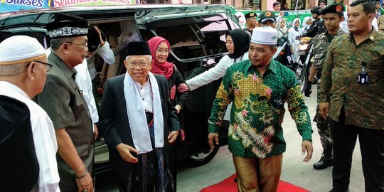 Ma'ruf Amin sebut pembakaran bendera kalimat tauhid cukup dipolisikan, tak perlu demo