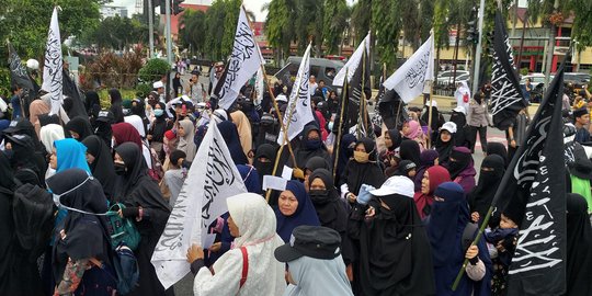 Kecam pembakaran bendera di Garut, massa di Pekanbaru turun ke jalan