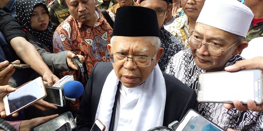 Ini respons Maruf Amin terkait pembakaran bendera bertuliskan tauhid di Garut
