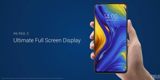 Xiaomi Mi Mix 3: smartphone dengan 93 persen layar, RAM 10GB, dan 5G!