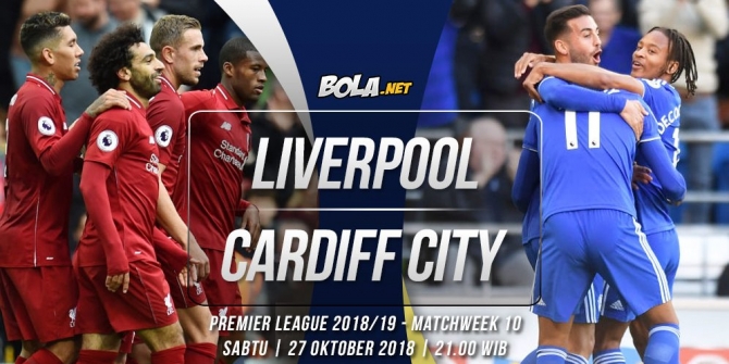 Data dan fakta Premier League: Liverpool vs Cardiff City