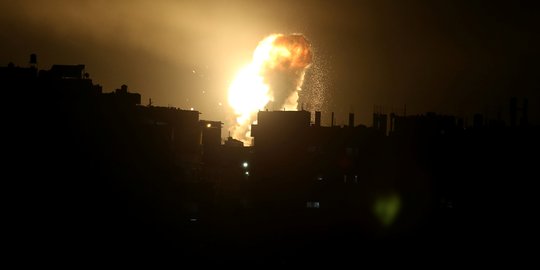 Serangan udara Israel bombardir Jalur Gaza