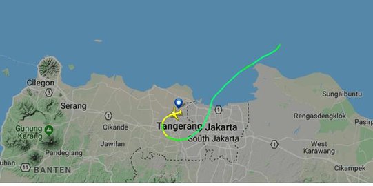 Ini rute pesawat Lion Air JT 610 sebelum jatuh di perairan Tanjung Karawang