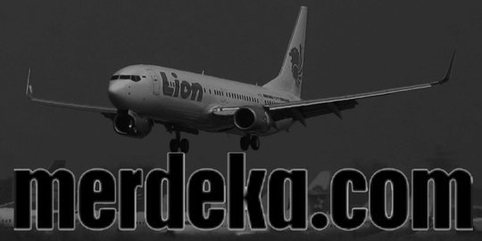 Duka untuk Lion Air dan logo hitam merdeka.com