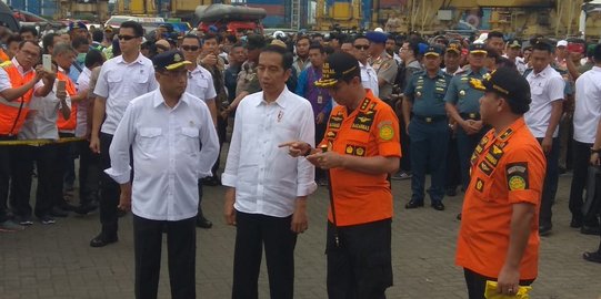 Jokowi tinjau Posko Terpadu kecelakaan Lion Air JT 610