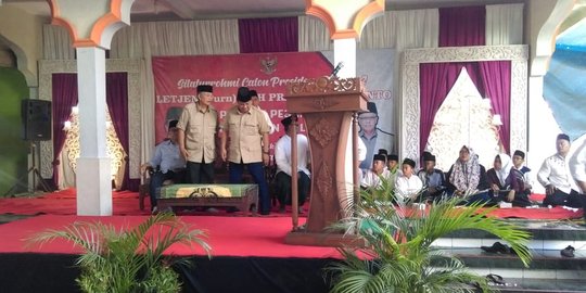 Safari ke pesantren, Prabowo ingin silaturahmi bukan cari dukungan