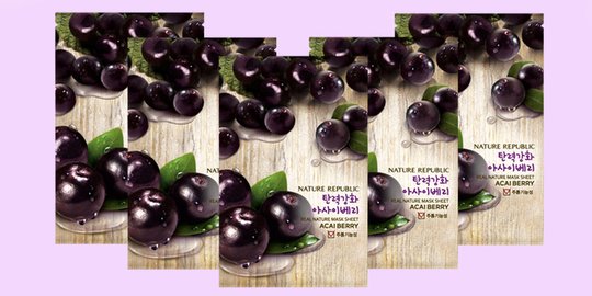 real nature mask sheet acai berry