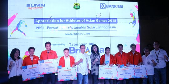 Berprestasi di Asian Games 2018, atlet PBSI dapat apresiasi dari BRI