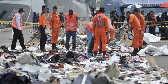 KNKT bersama NTSB dan Boeing periksa puing Lion Air PK-LQP