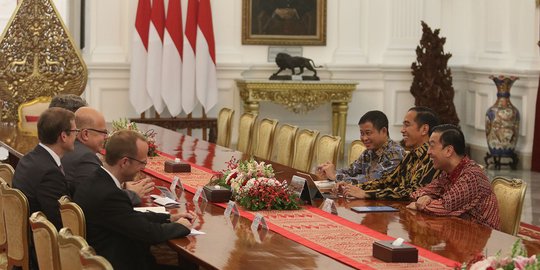 Jokowi terima kunjungan Menteri Ekonomi dan Energi Republik Federal Jerman