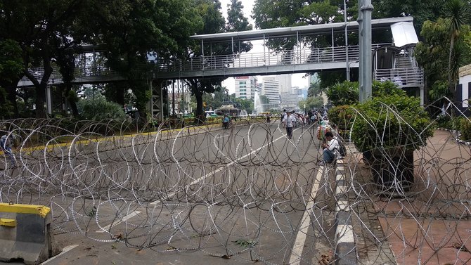 aksi bela tauhid di jalan medan merdeka