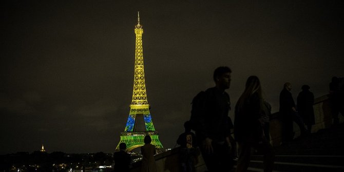 Lampu Menara Eiffel dipadamkan untuk beri penghormatan bagi Khashoggi