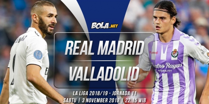 Data dan fakta La Liga: Real Madrid vs Real Valladolid