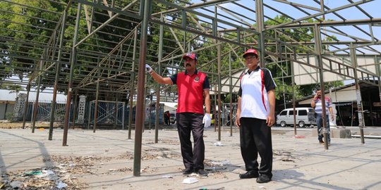 Pemkot Solo bangun Pasar Darurat Legi dari material bekas Pasar Klewer