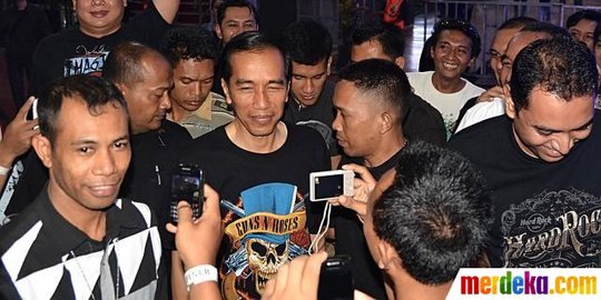 Jika ada waktu luang, Jokowi akan nonton konser Guns N' Roses di GBK