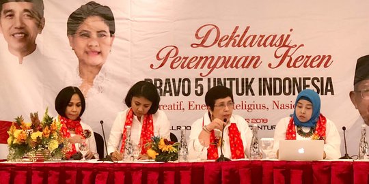 Perempuan Bravo 5 deklarasi dukungan untuk Jokowi-Ma'ruf