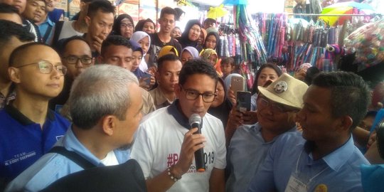 Kampanye di Bogor, Sandiaga janji revitalisasi pasar tradisional