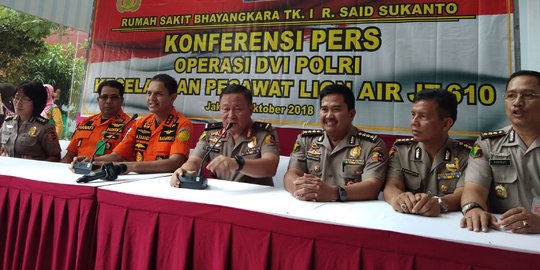 Evakuasi Korban Lion Air Dihentikan, RS Polri Terima 666 Bagian Tubuh